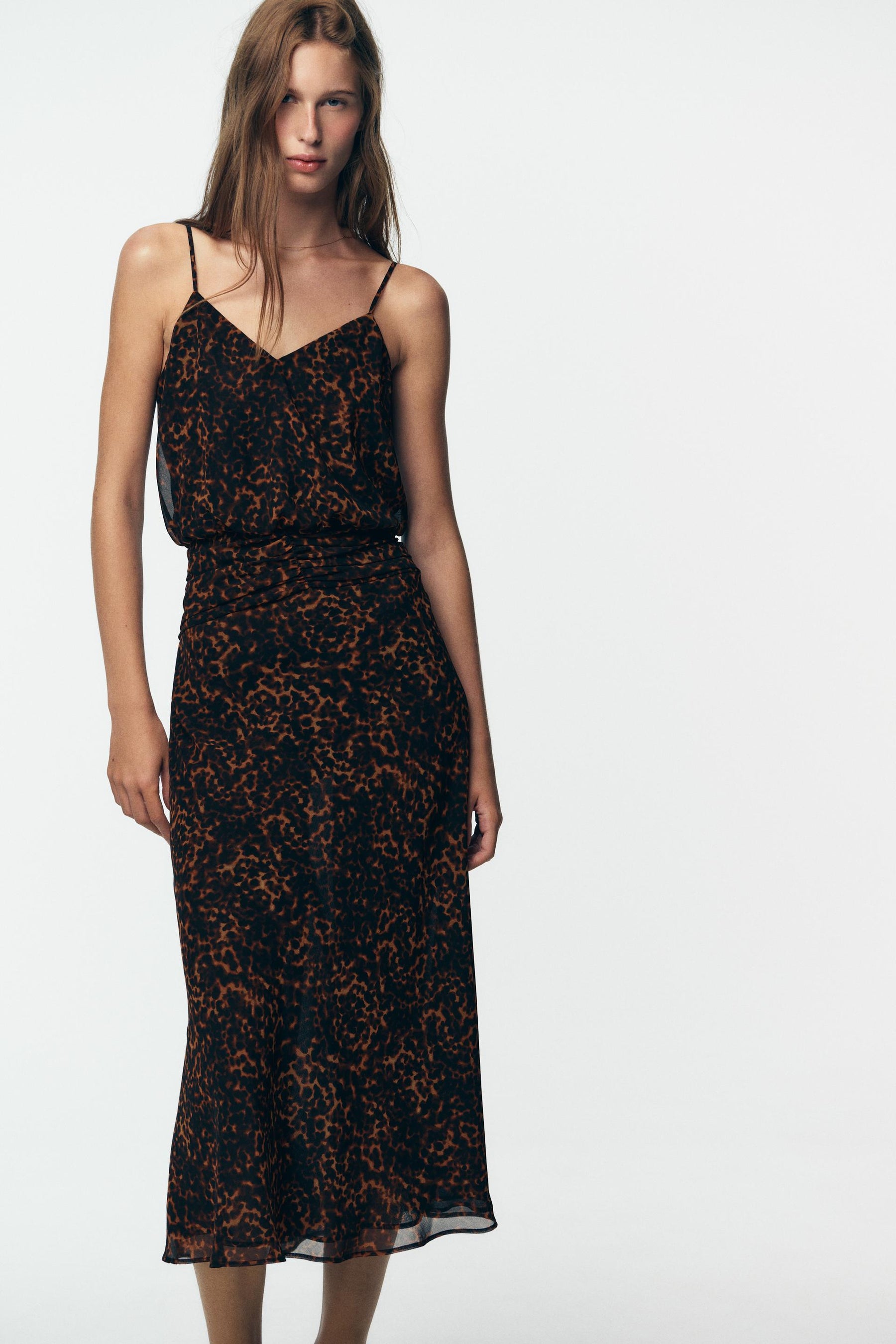 ANIMAL PRINT MIDI DRESS - Image 2