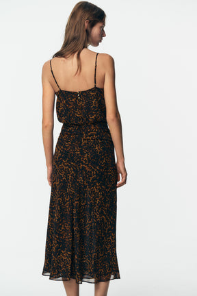 ANIMAL PRINT MIDI DRESS - Image 5