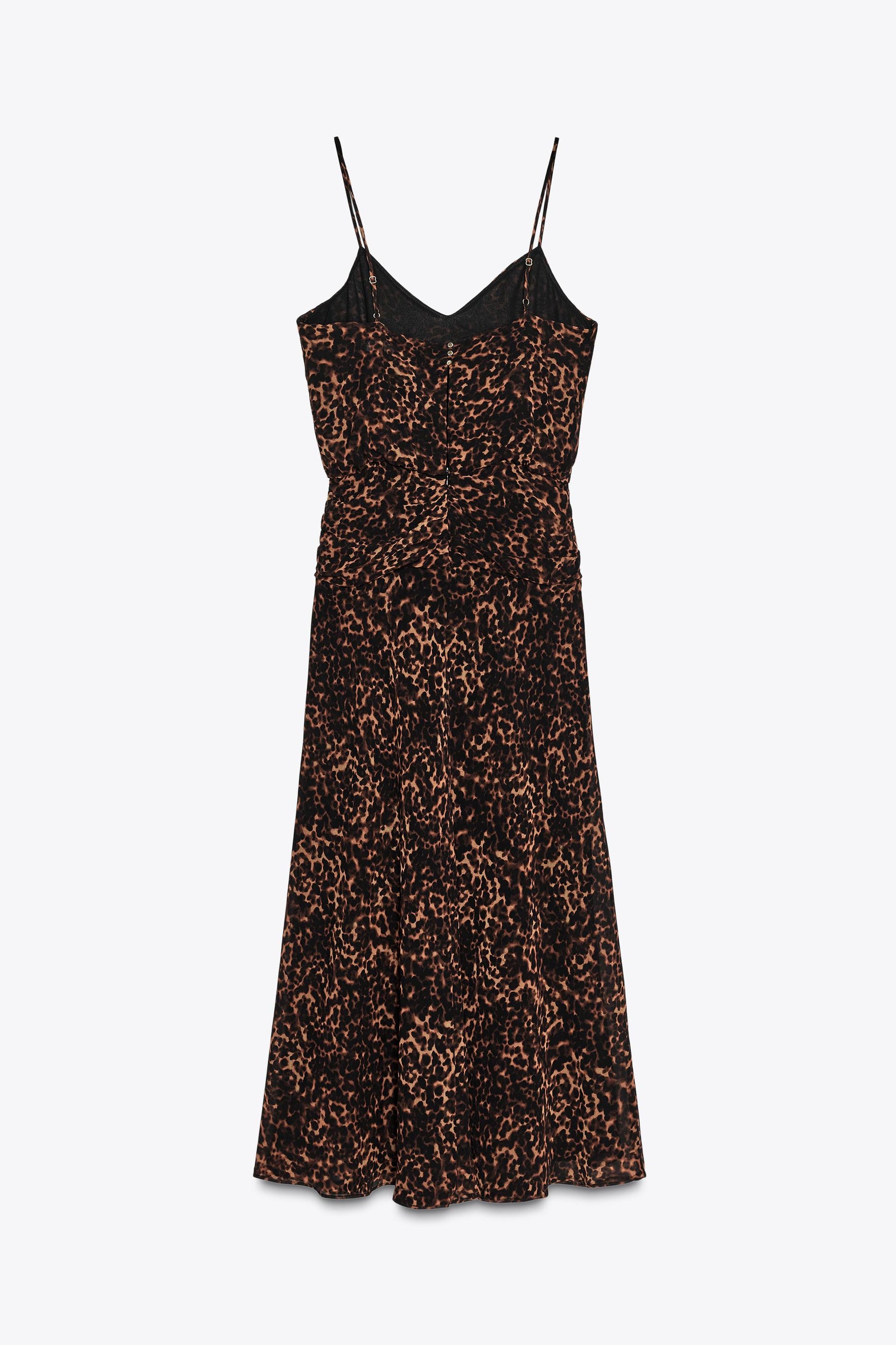 ANIMAL PRINT MIDI DRESS - Image 10