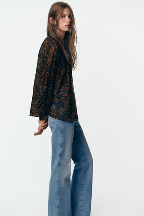Animal Print Blouse