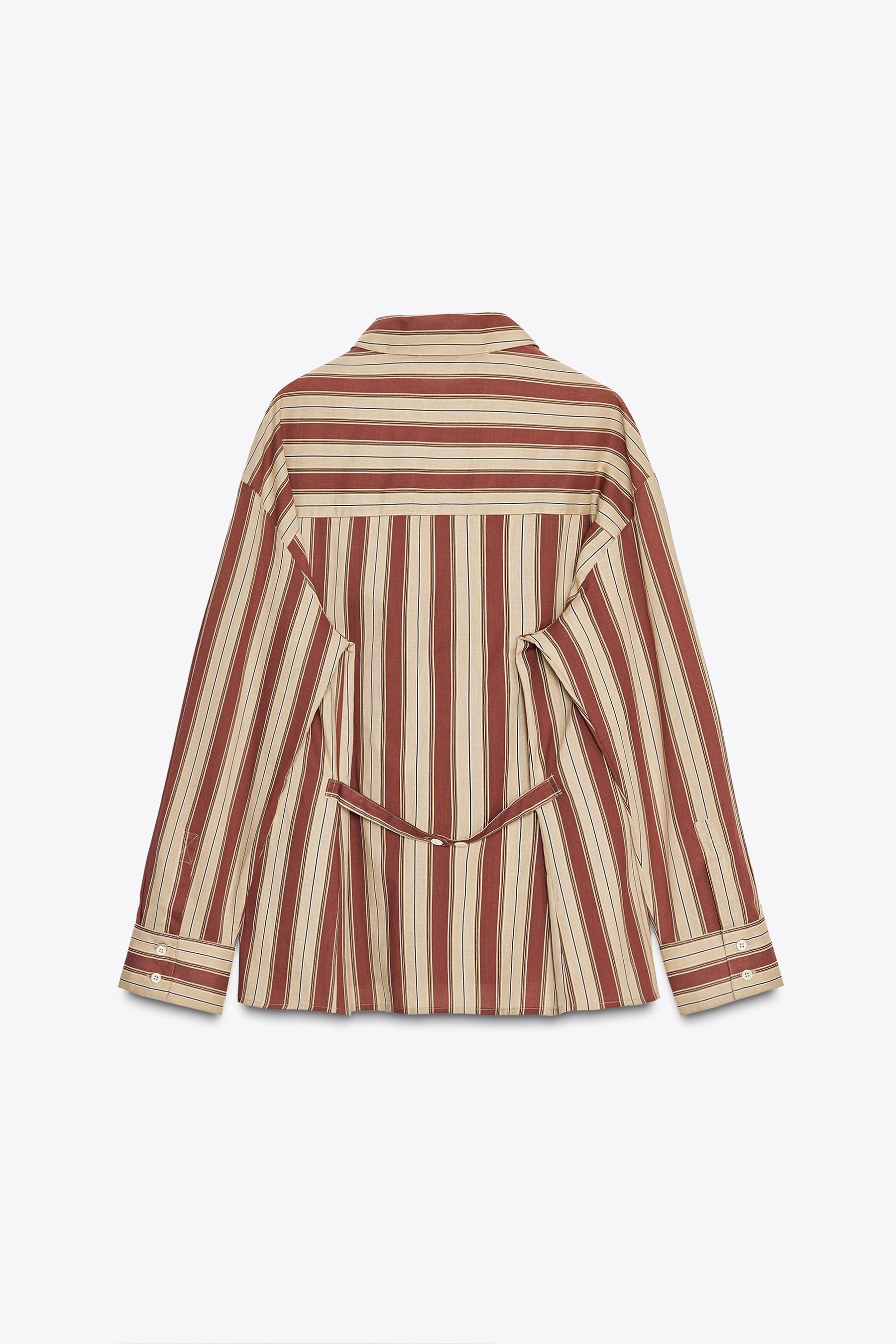 STRIPED SHIRT WITH TAB
