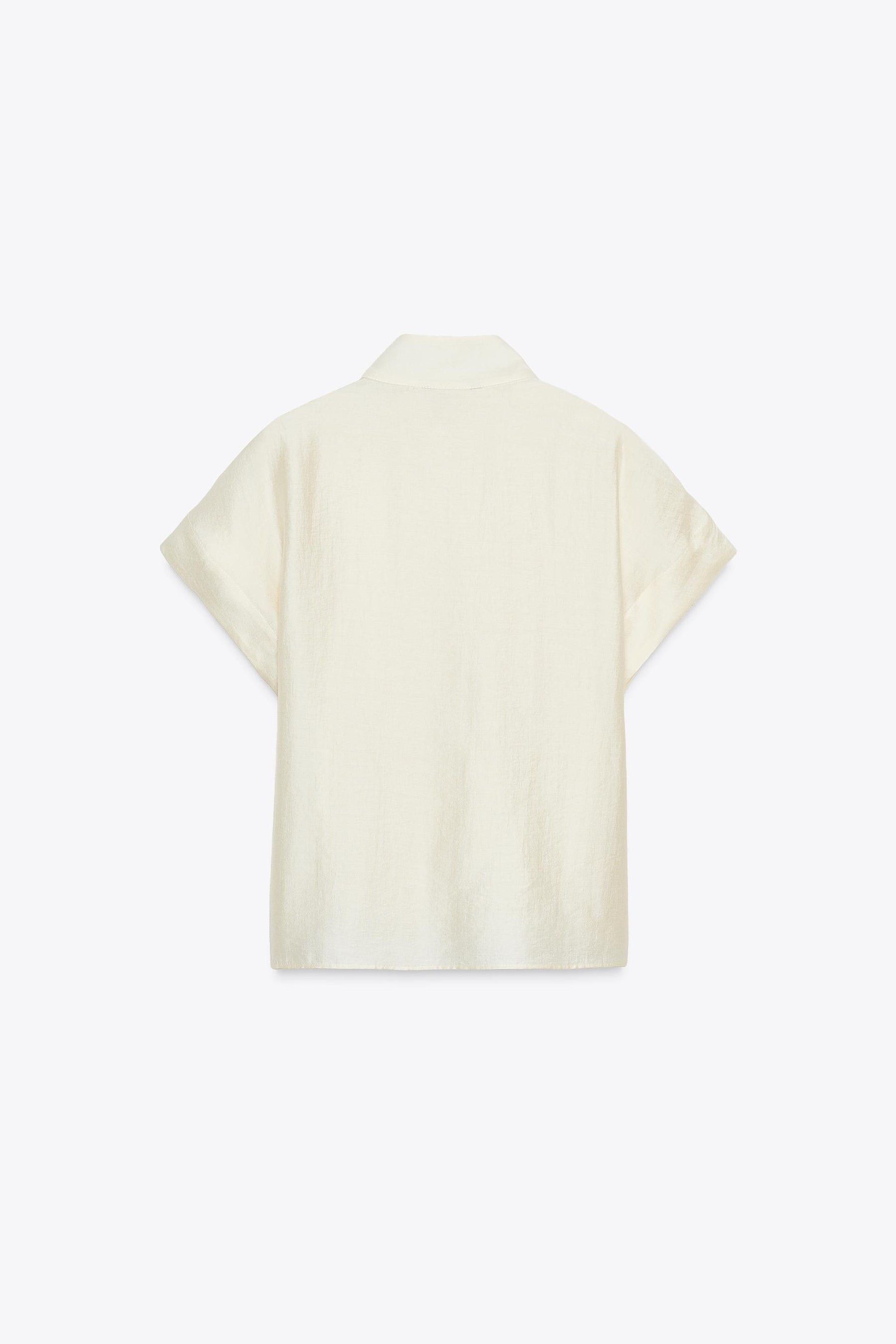 Contrast Button Shirt