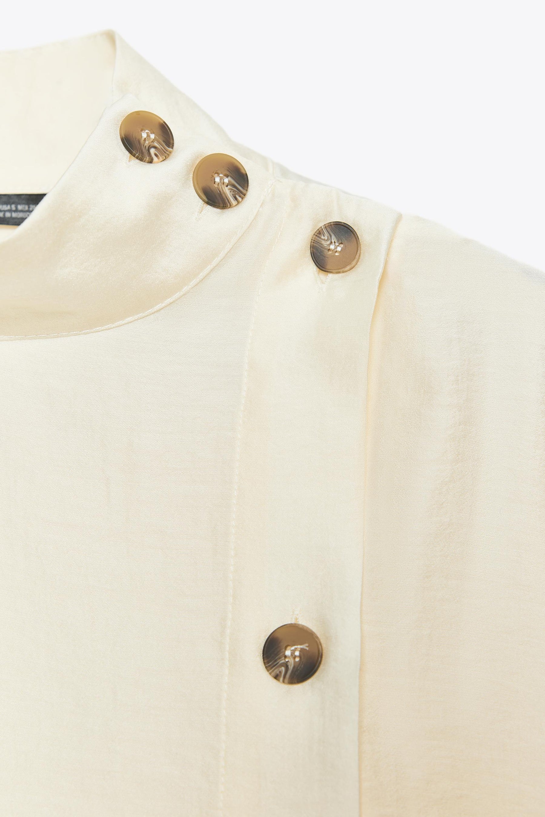 Contrast Button Shirt