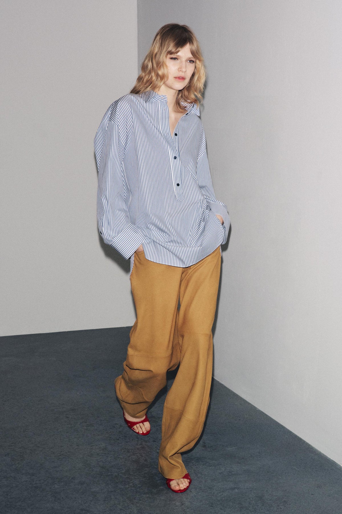 Striped Poplin Shirt