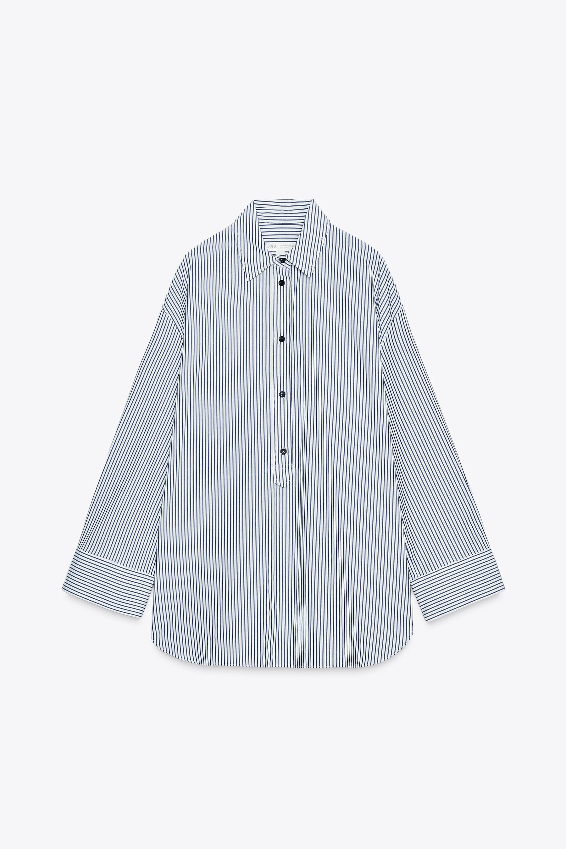 Striped Poplin Shirt