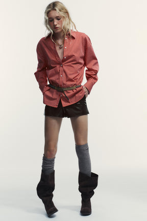 OVERSIZED CHECK SHIRT