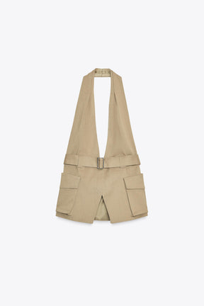 Sleeveless Pocket Top