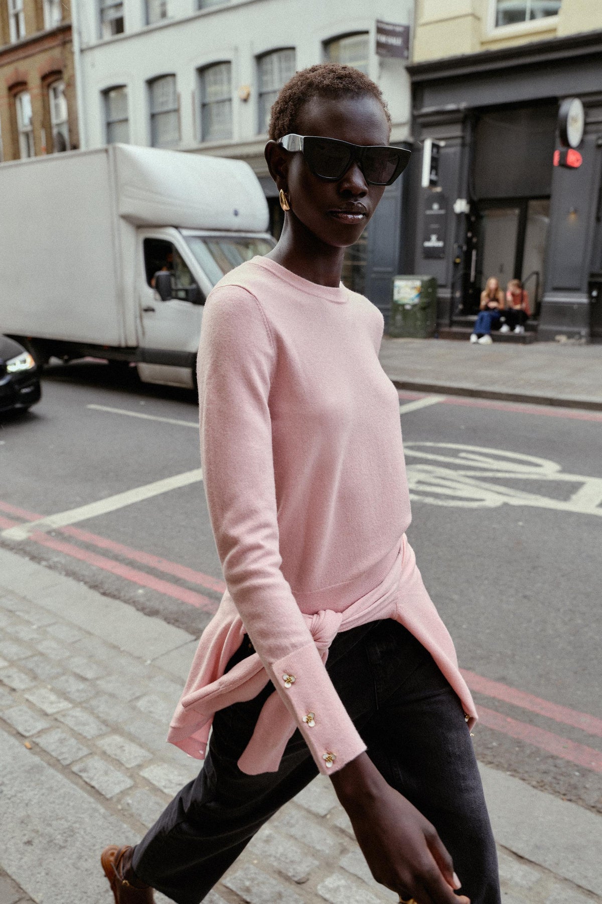 FLORAL BUTTON KNIT JUMPER