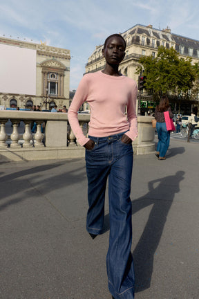 KNIT JUMPER WITH FLORAL BUTTONS - Image 4