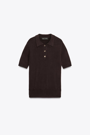 Knit Polo Shirt