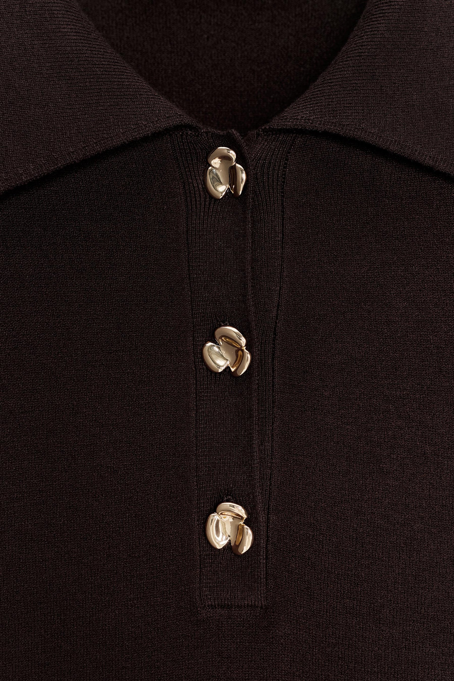 SHORT SLEEVE KNIT POLO SHIRT - Image 7