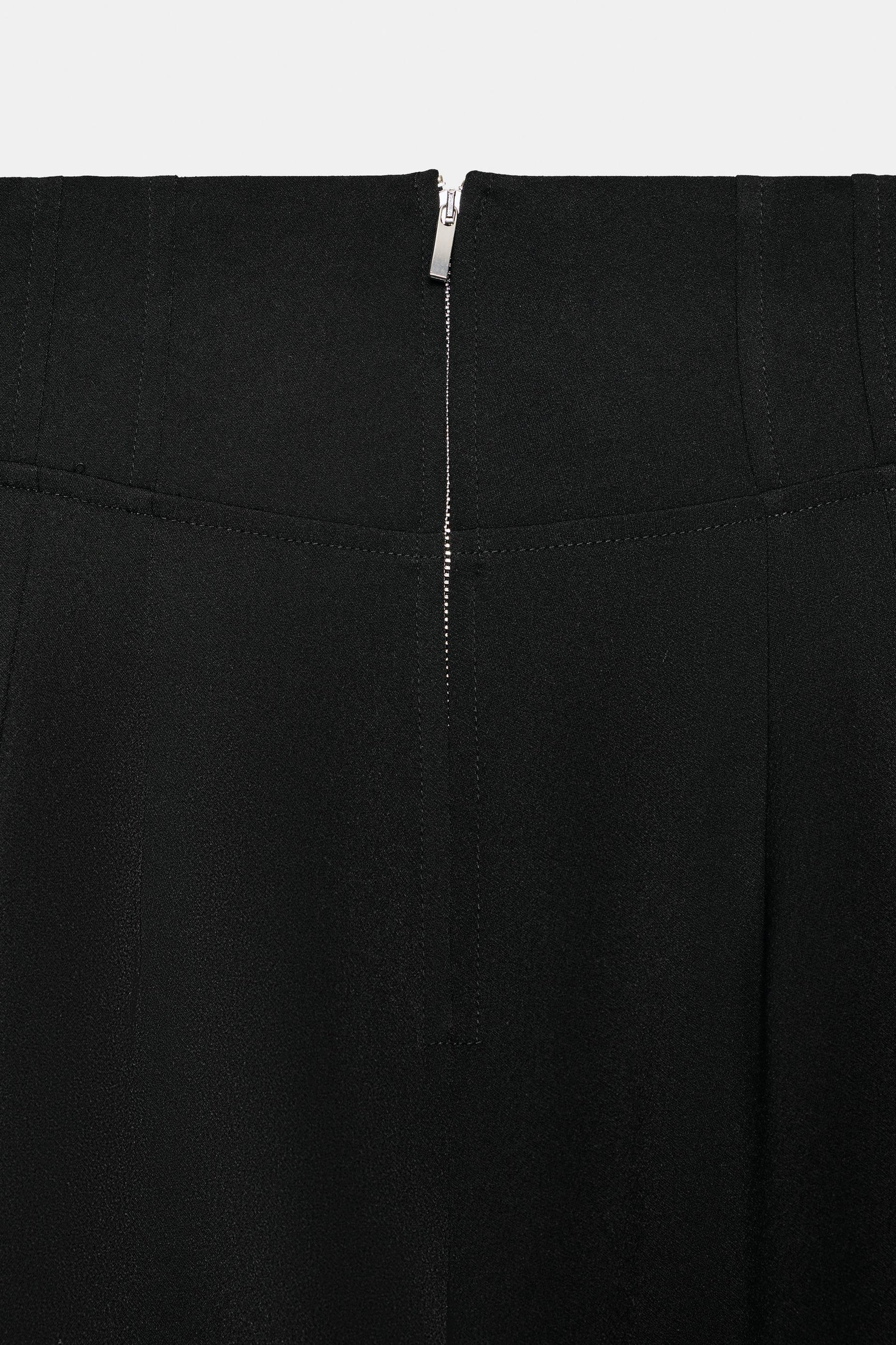 High-Waist Zippered Trousers