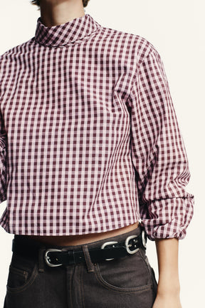 Gingham Poplin Shirt