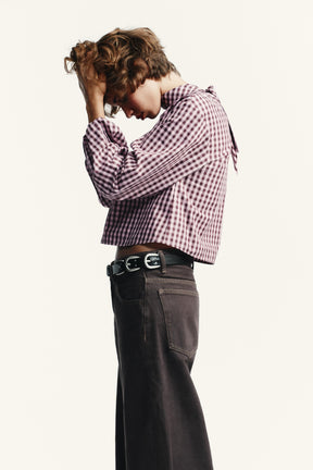 Gingham Poplin Shirt