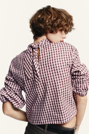 Gingham Poplin Shirt