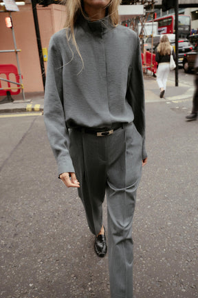 Flowing High Neck Shirt