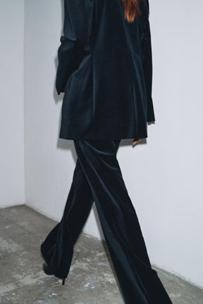 Velvet Flare Trousers