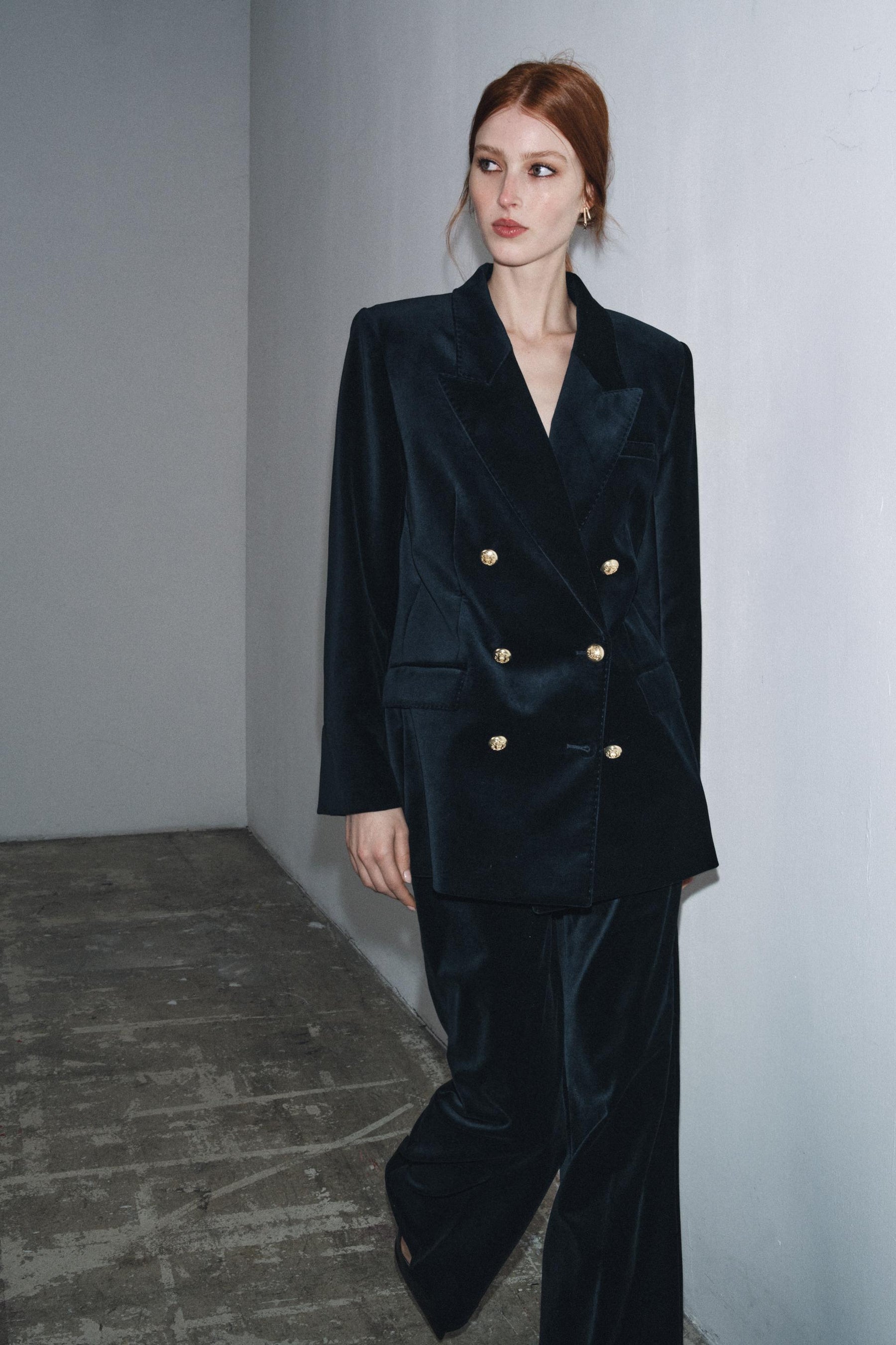 Velvet Flare Trousers