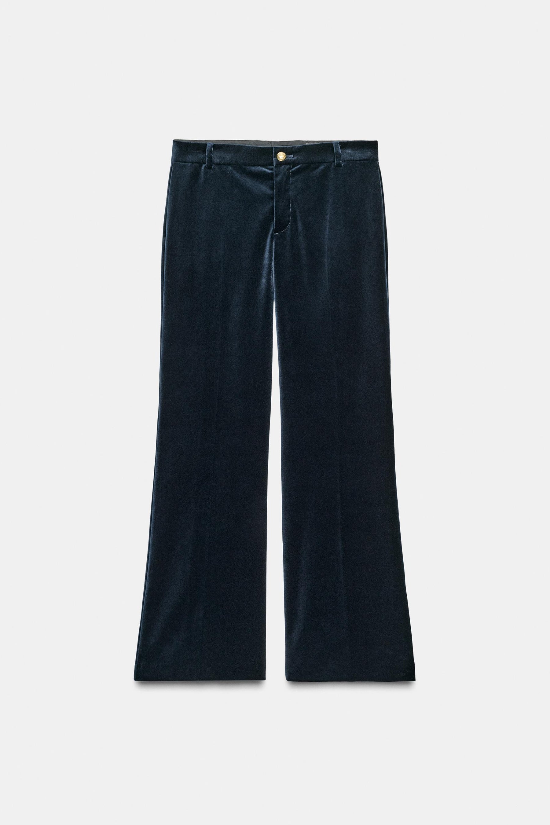 Velvet Flare Trousers