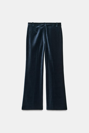 Velvet Flare Trousers