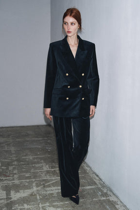 Velvet Flare Trousers