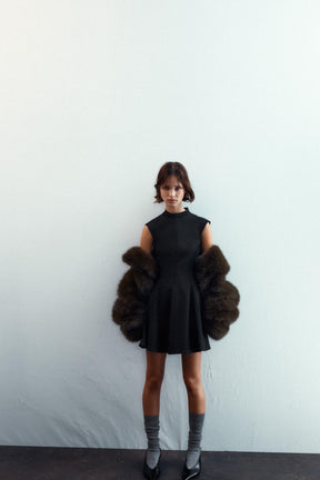 VOLUMINOUS SHORT DRESS - Image 5