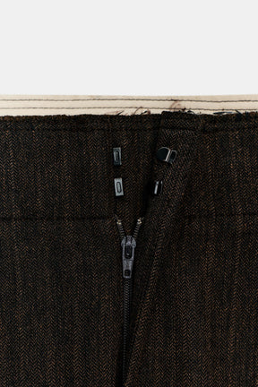 Herringbone Darted Trousers