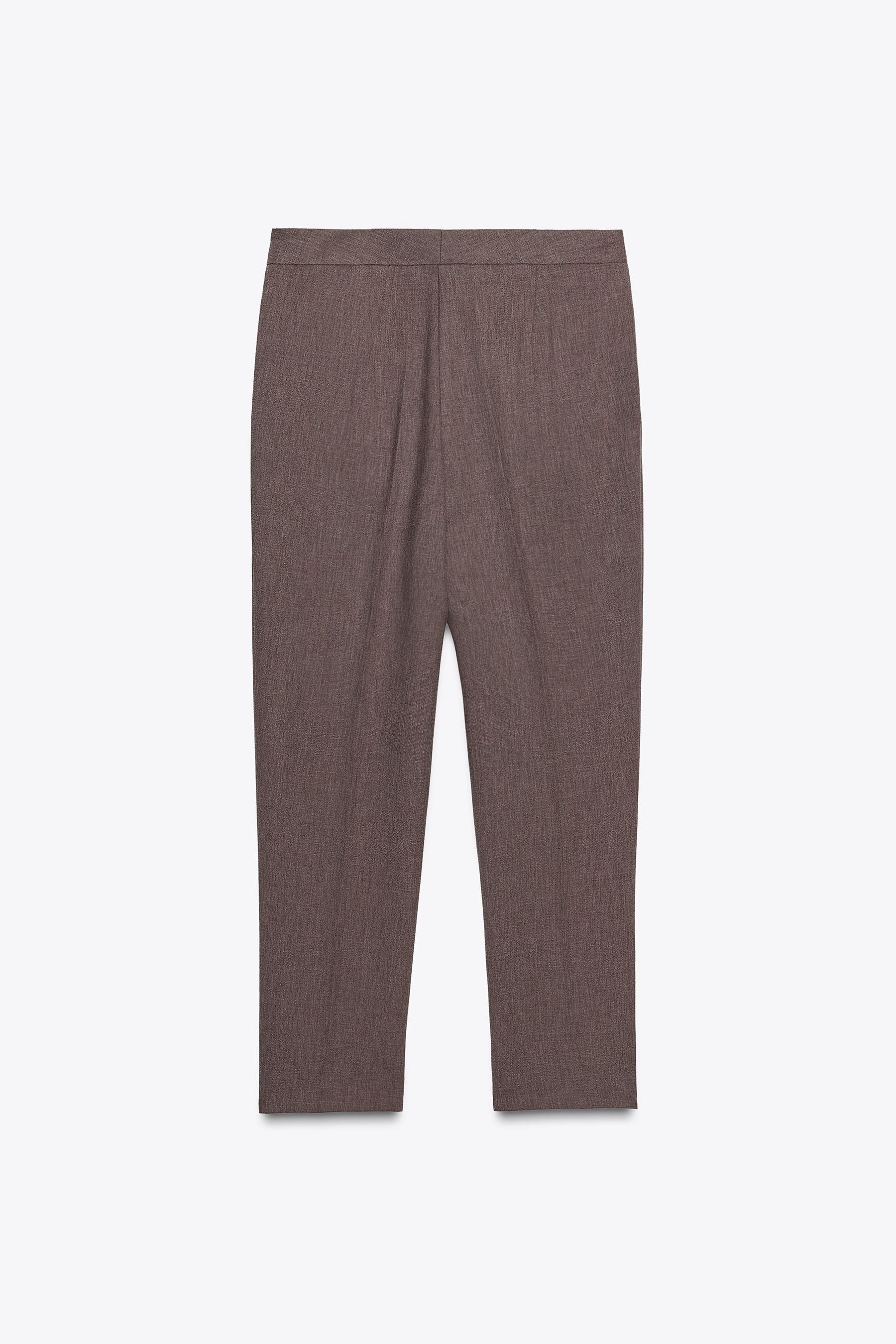 Buttoned Hem Trousers