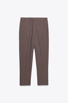 Buttoned Hem Trousers