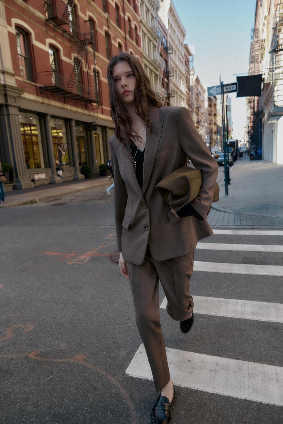 Buttoned Hem Trousers