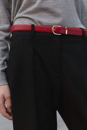 STRAIGHT-LEG TROUSERS WITH BELT