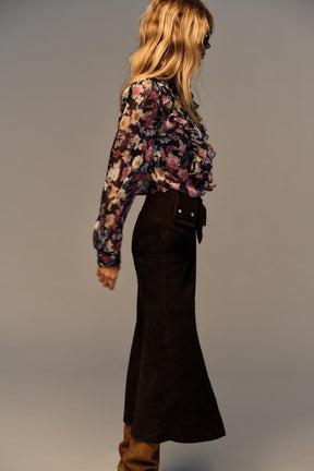 Floral Ruffled Blouse