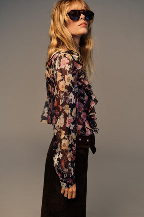 Floral Ruffled Blouse