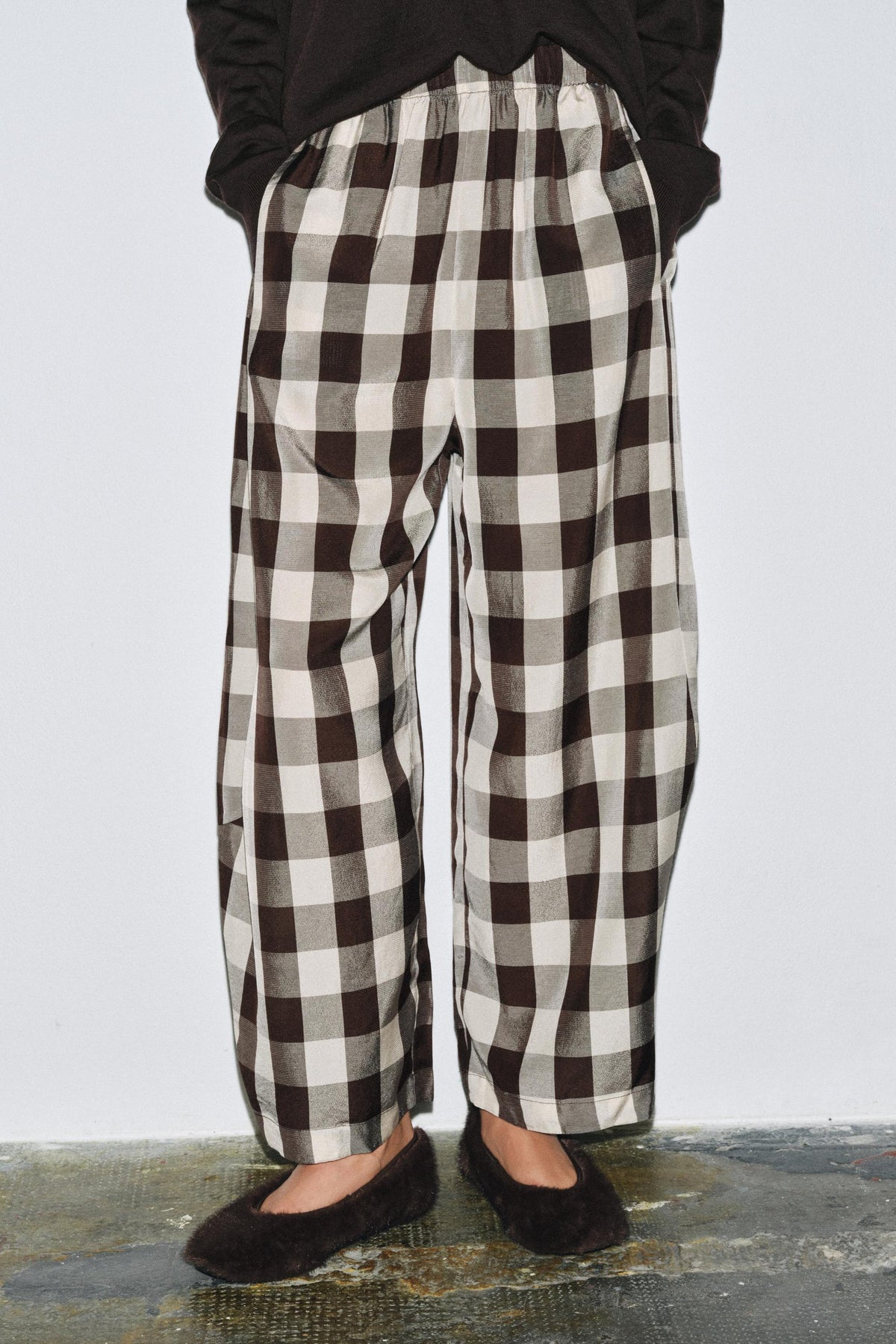 Gingham Check Trousers