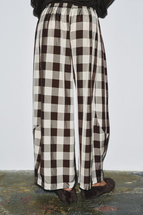 Gingham Check Trousers