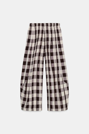 Gingham Check Trousers