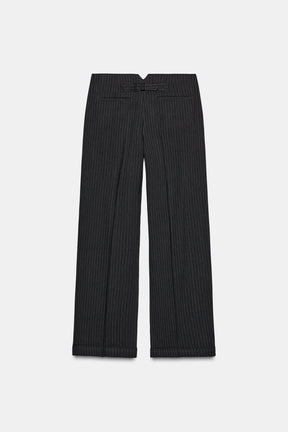 Striped Darted Trousers