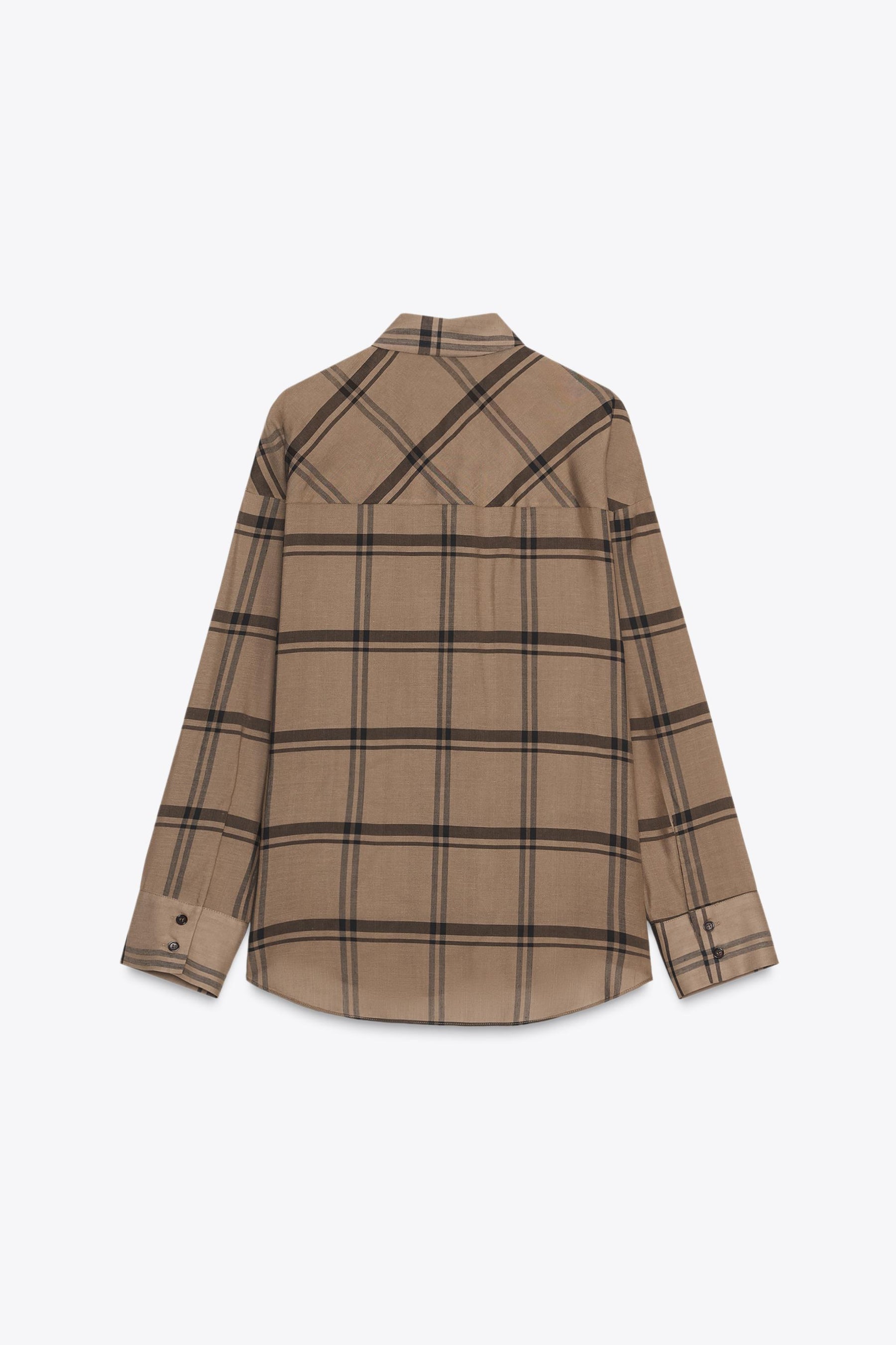 Scarf Collar CHECK SHIRT