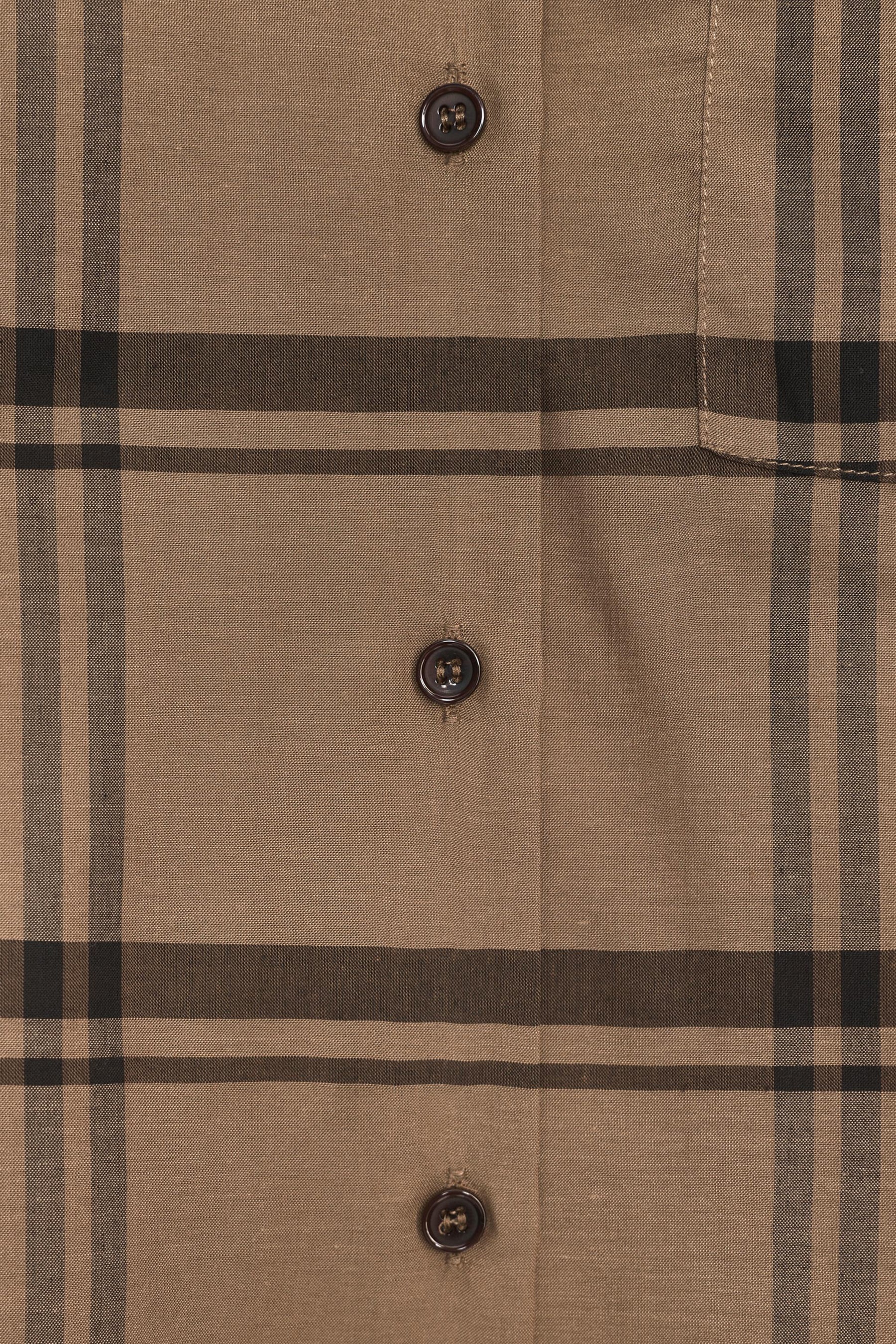 Scarf Collar CHECK SHIRT