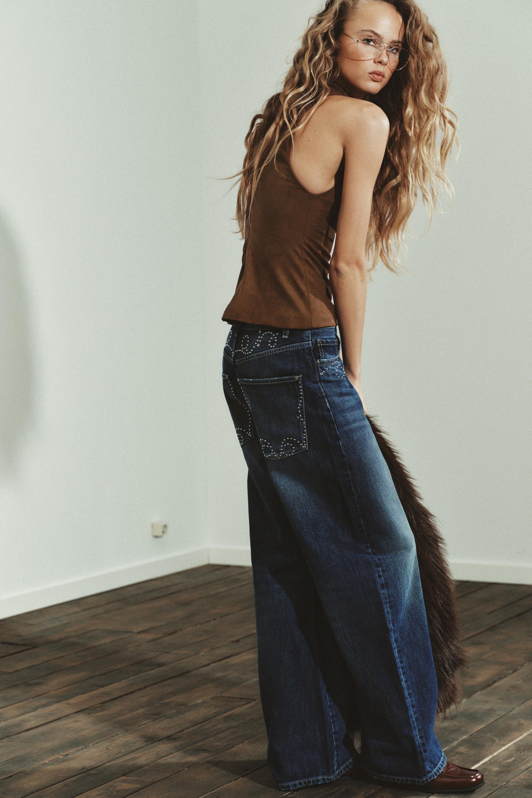 Faux Suede Top