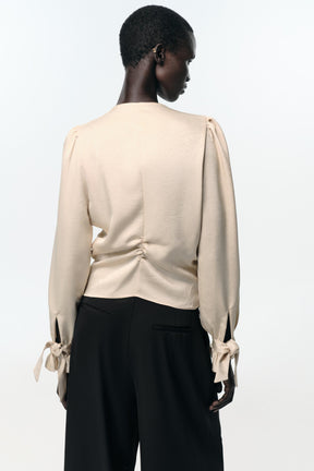 CREASED-EFFECT BLOUSE