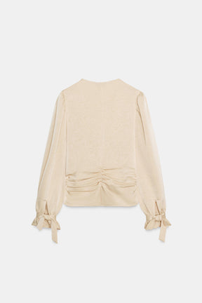 CREASED-EFFECT BLOUSE