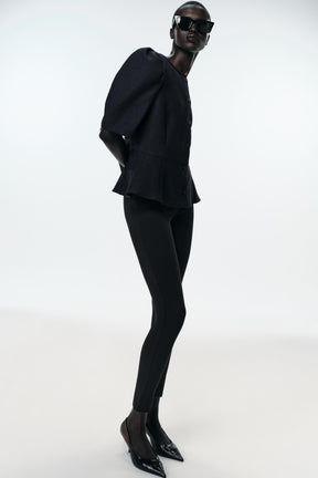 Puff Sleeve Peplum Top