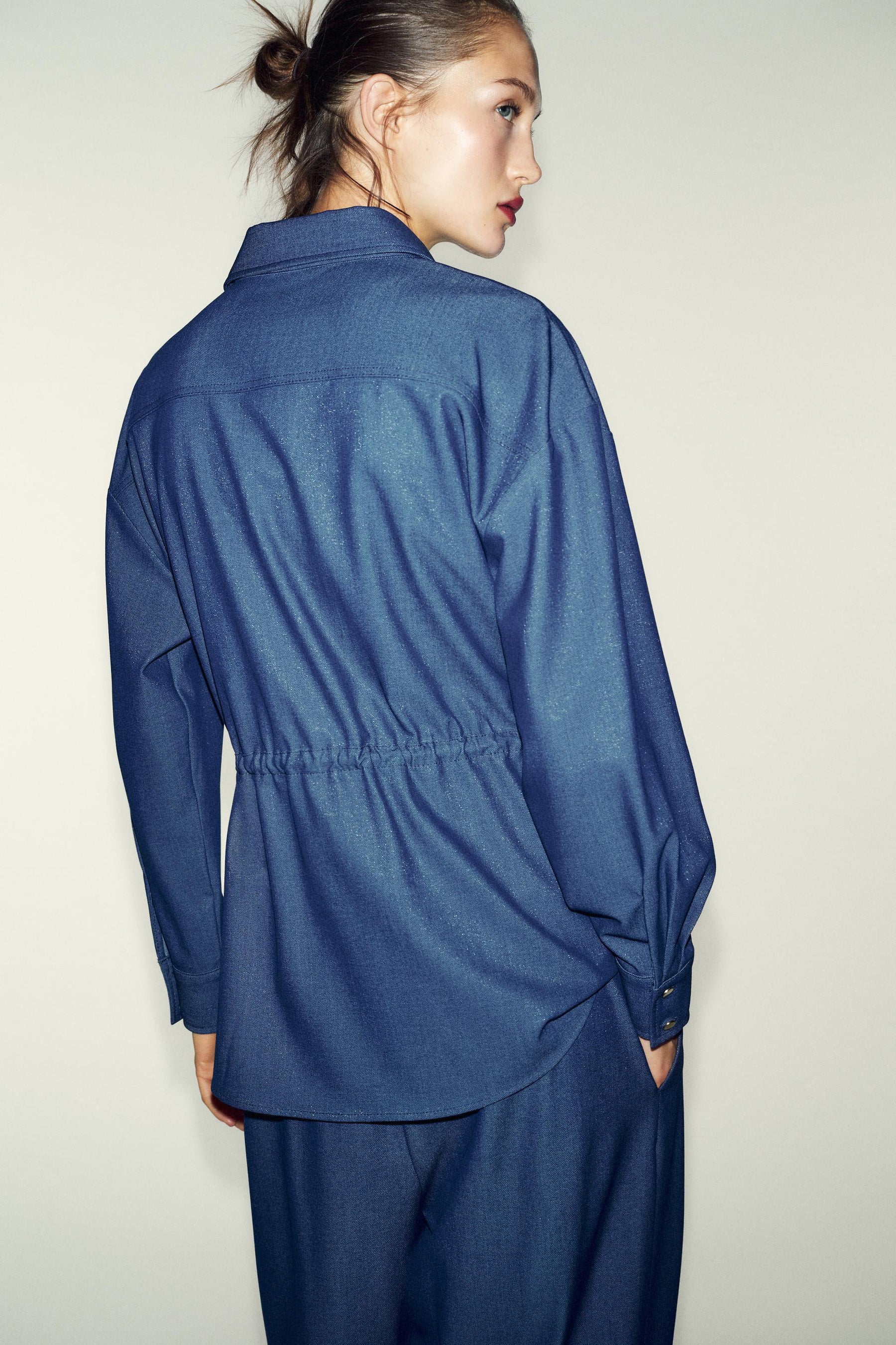 DRAWSTRING SAFARI SHIRT