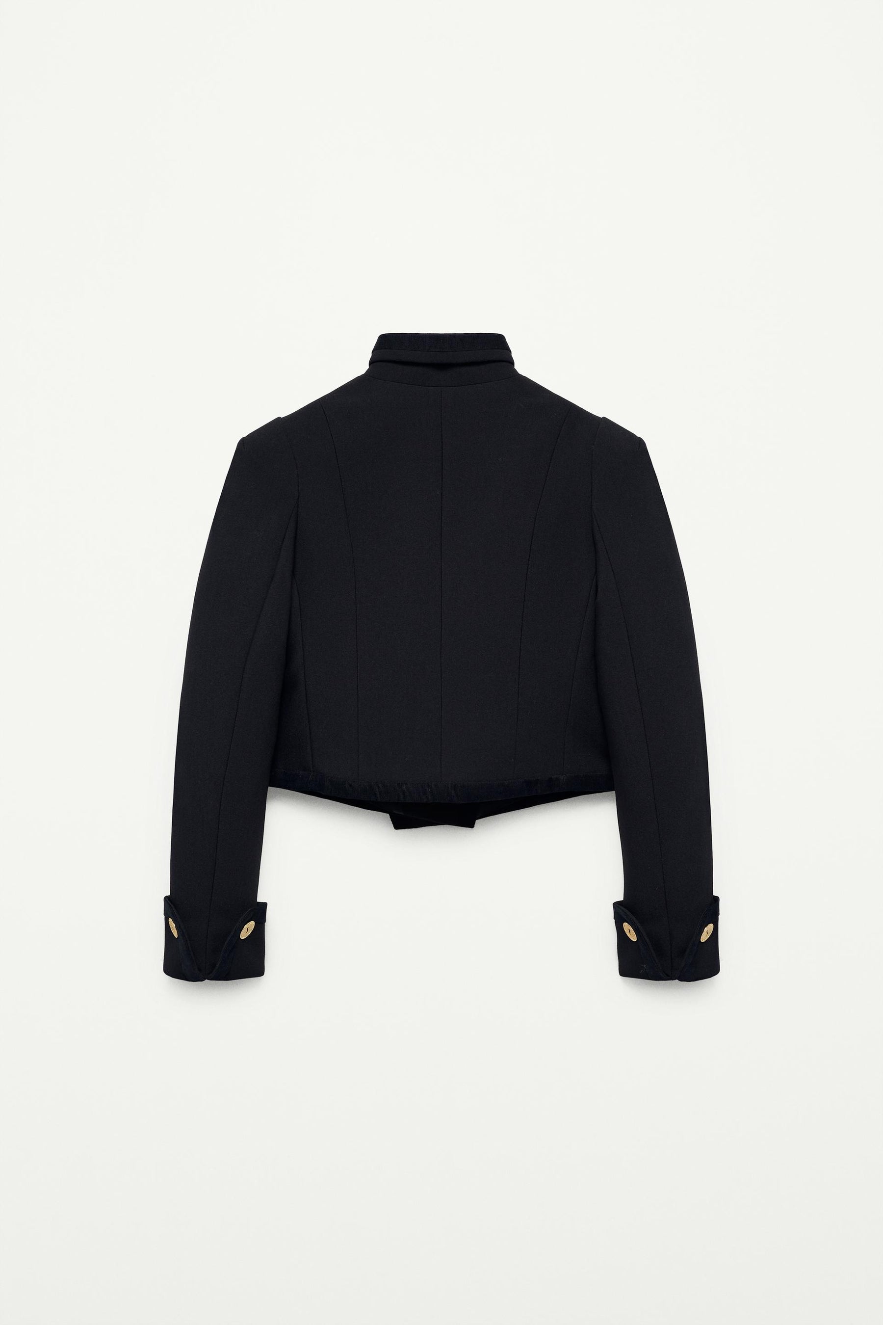 Cropped Buttoned Fashion Jacket