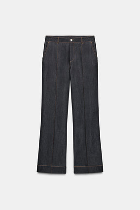 CONTRAST SEAM TROUSERS