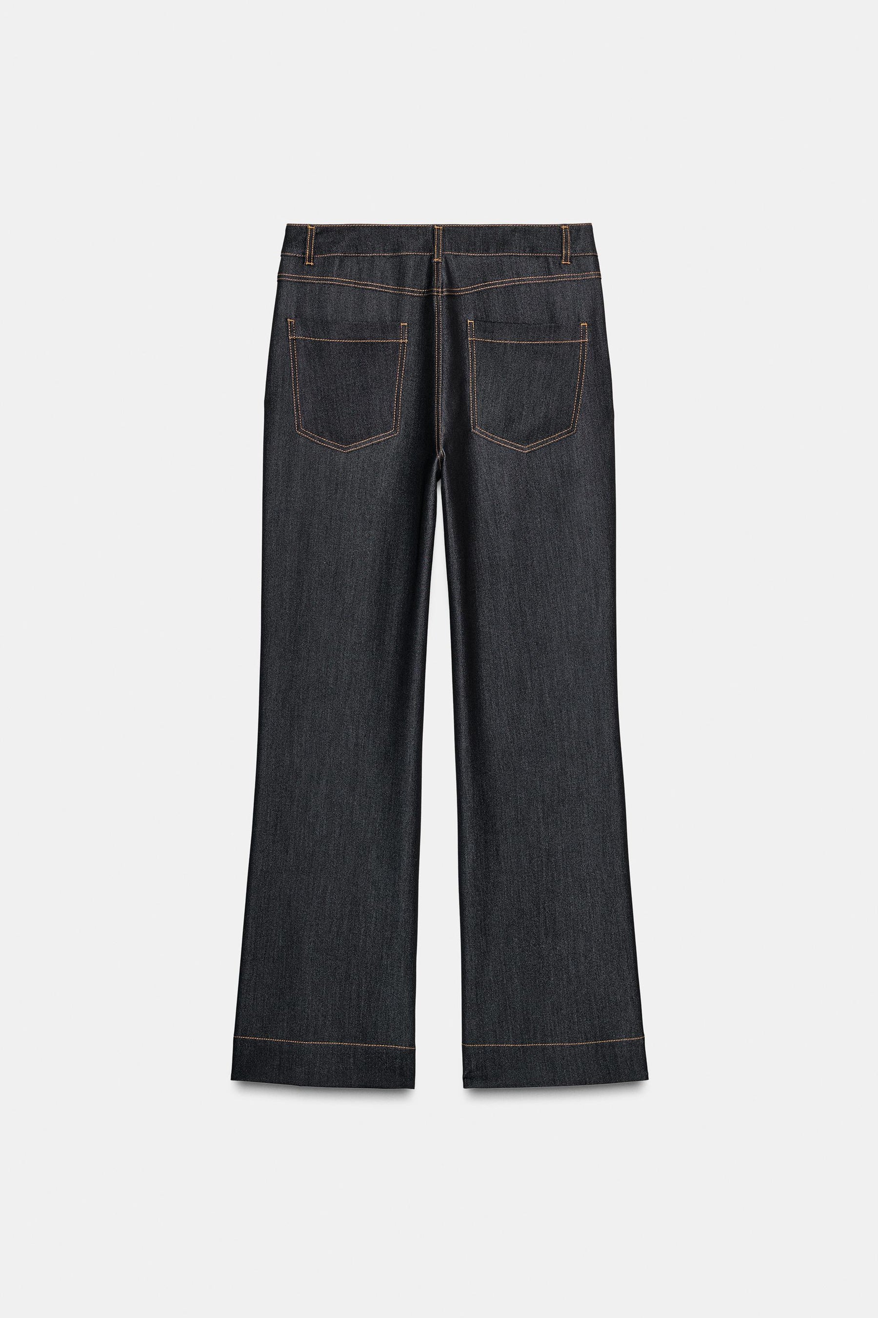 CONTRAST SEAM TROUSERS