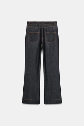 CONTRAST SEAM TROUSERS