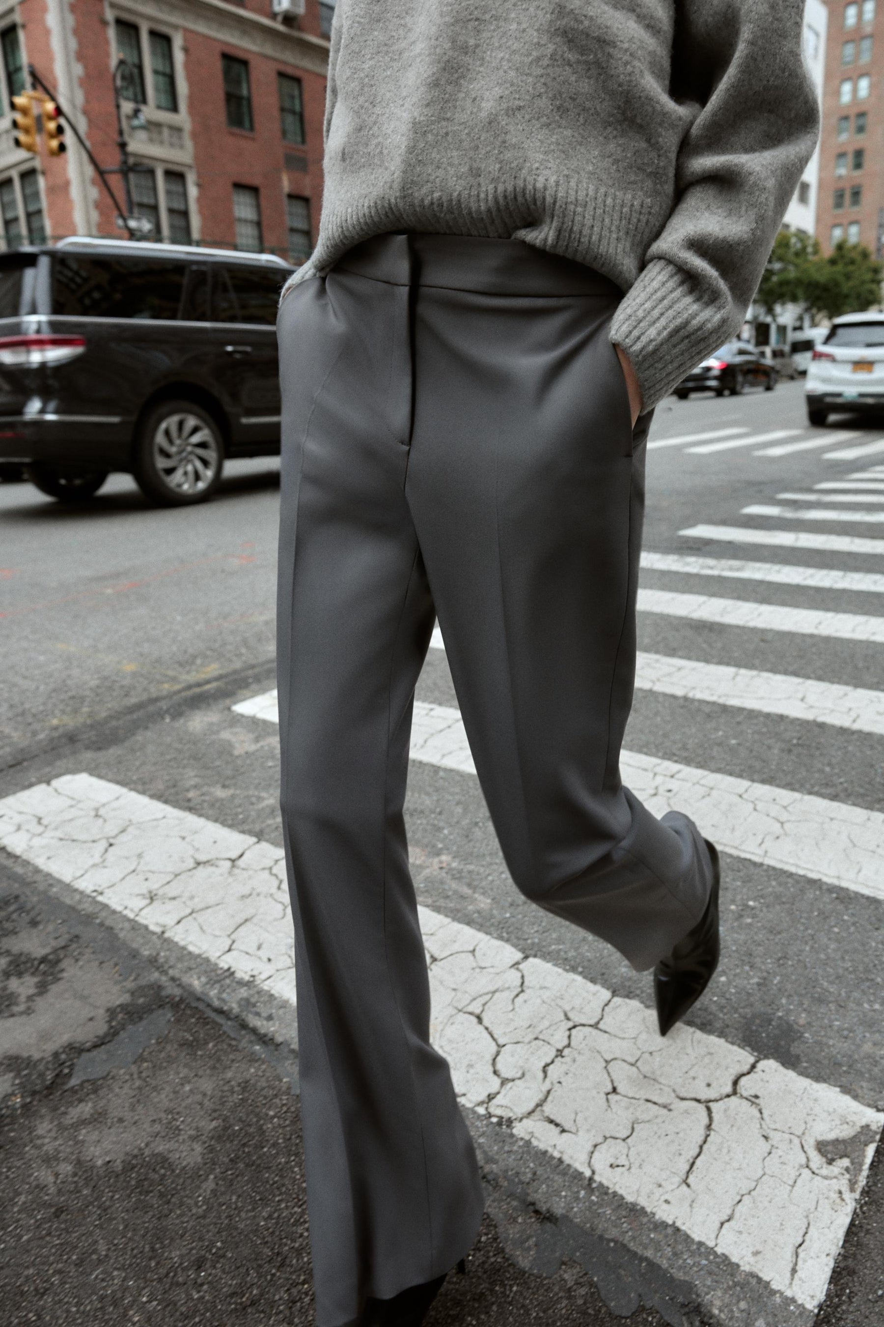 Flared Vented Trousers