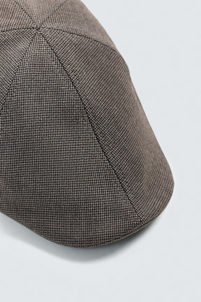 FLANNEL HOUNDSTOOTH BERET - Image 6